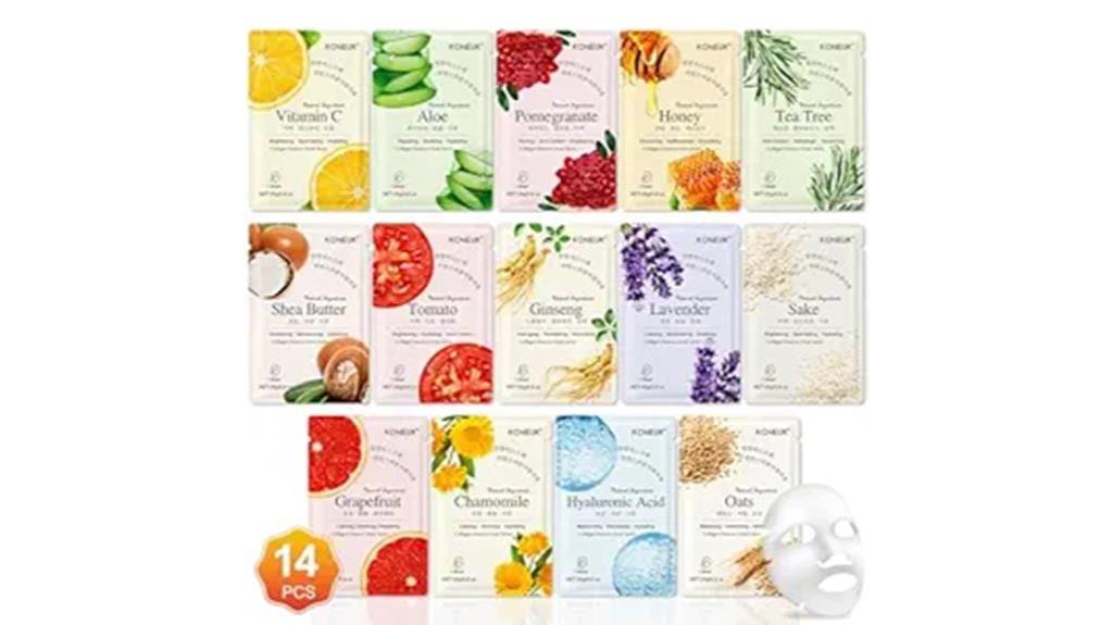 multiple face masks pack