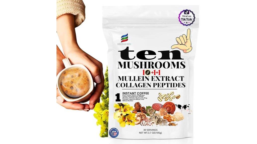 mushroom coffee with collagen