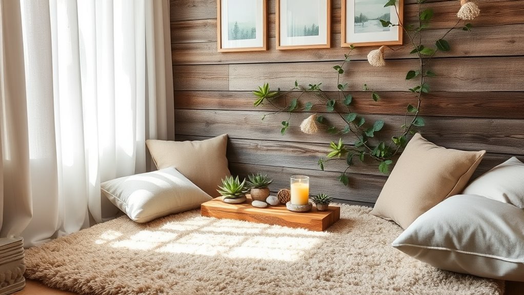 natural calming decor elements
