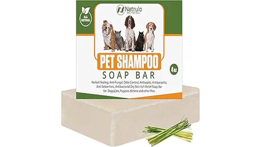 natural pet shampoo bar