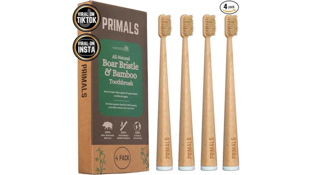 natural sustainable toothbrush pack