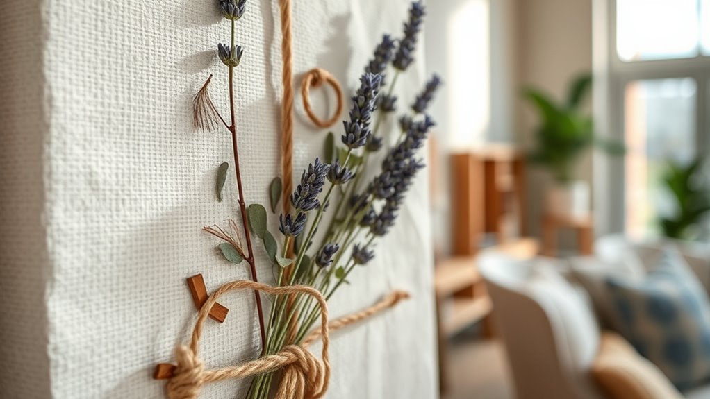natural textures and botanicals