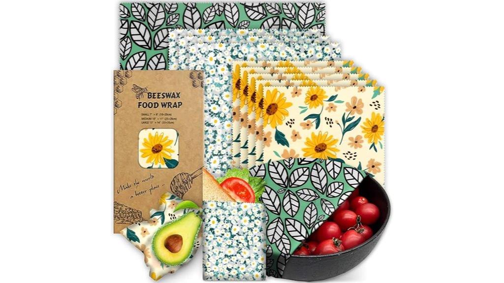 nine pack beeswax wraps