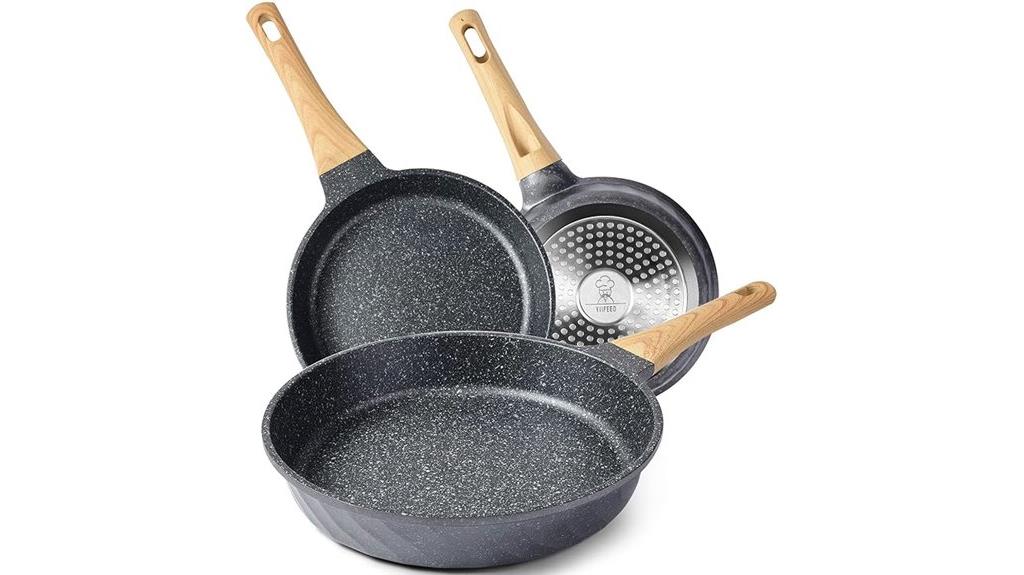 nonstick induction frying set