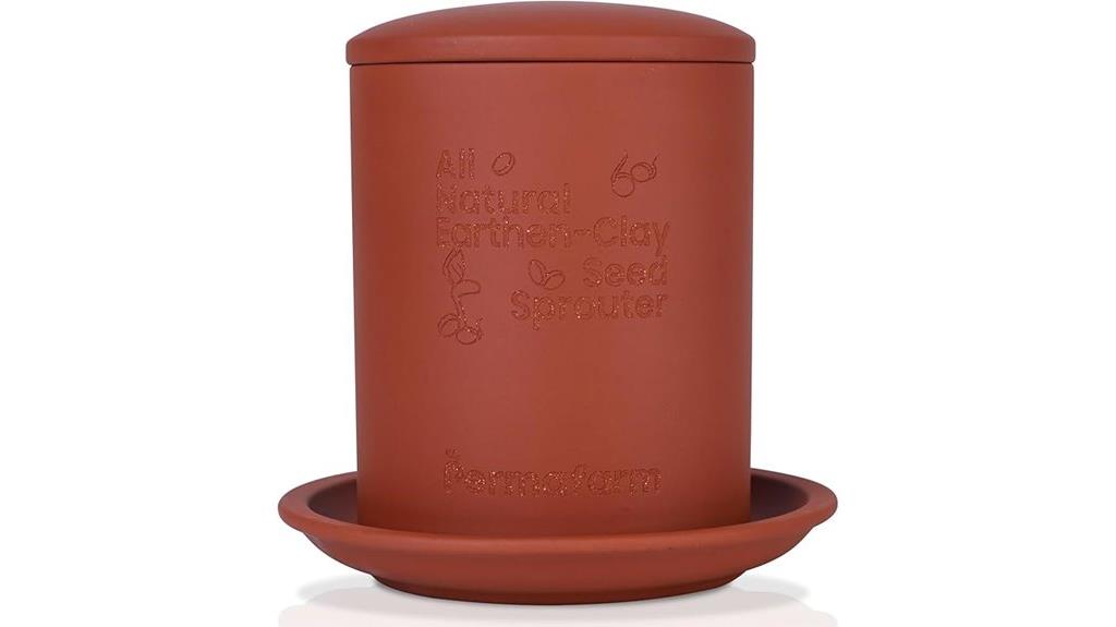 organic earthen clay bean sprouter