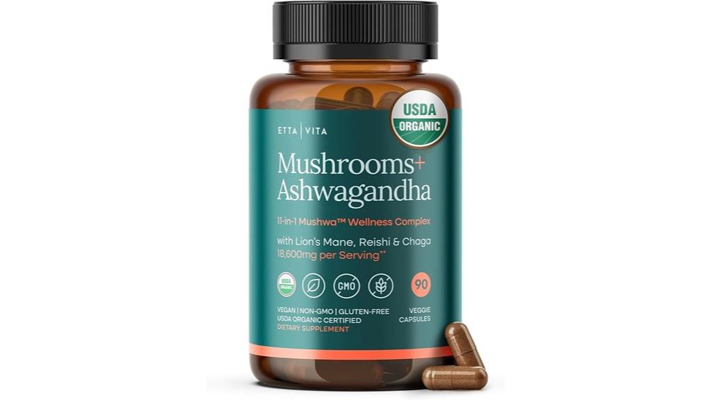 organic mushroom supplement capsules