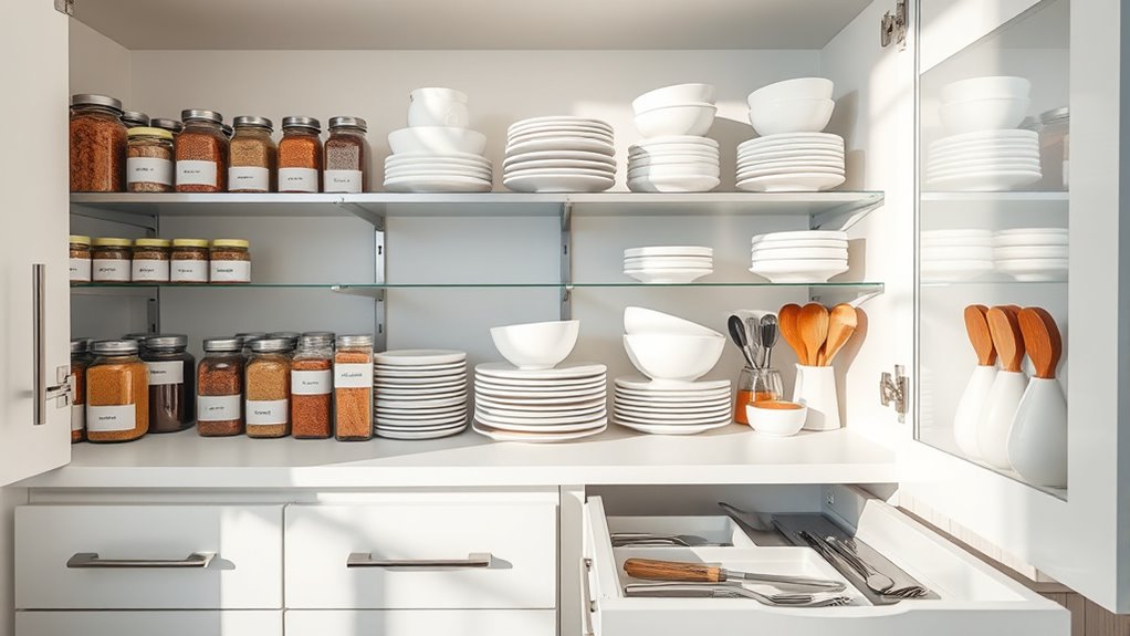 organized kitchen for efficiency