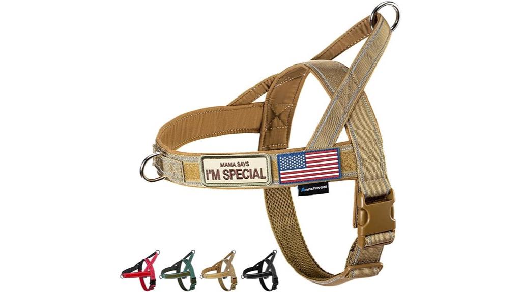 padded reflective dog harness