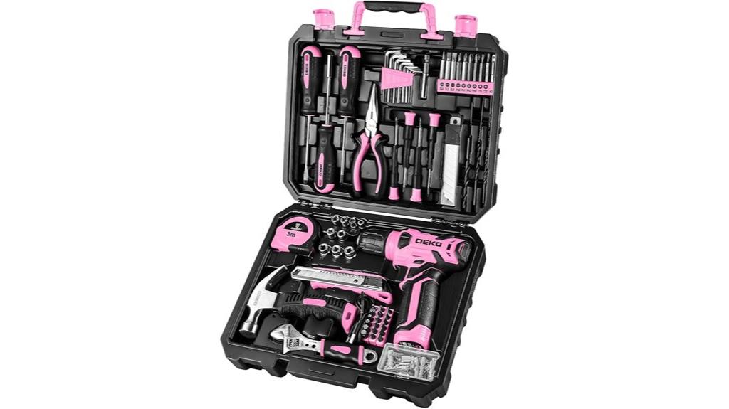 pink cordless drill kit