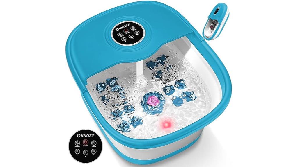 portable heated bubble foot spa