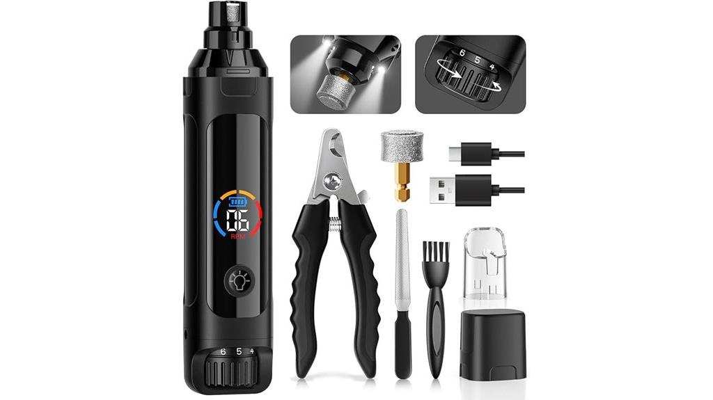 quiet rechargeable nail grinder
