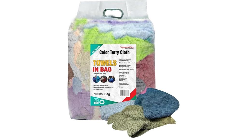 recycled terry cloth rags