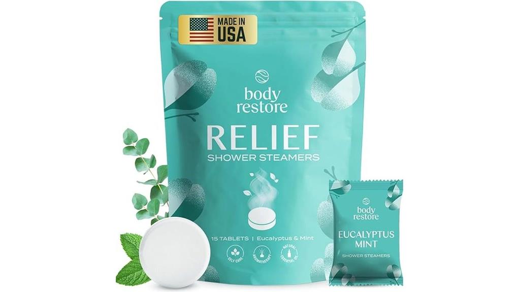 relaxing shower steamers pack