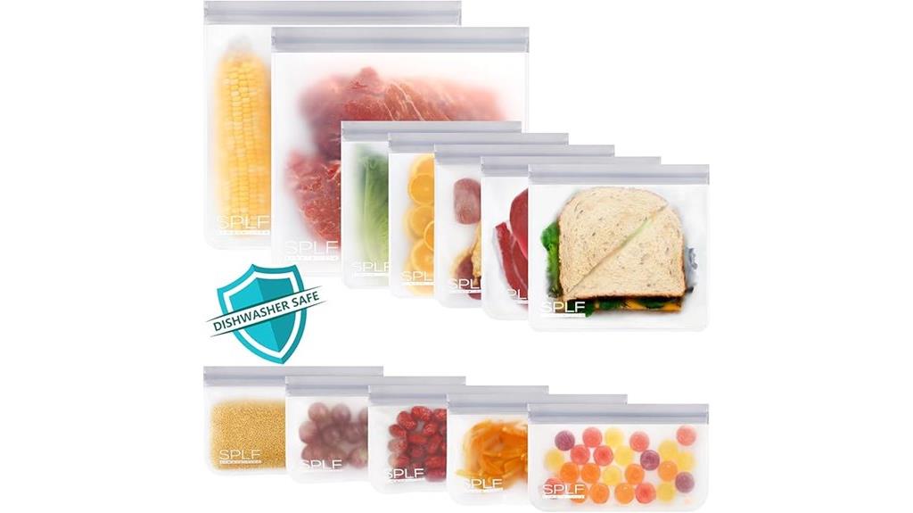 reusable dishwasher safe storage bags