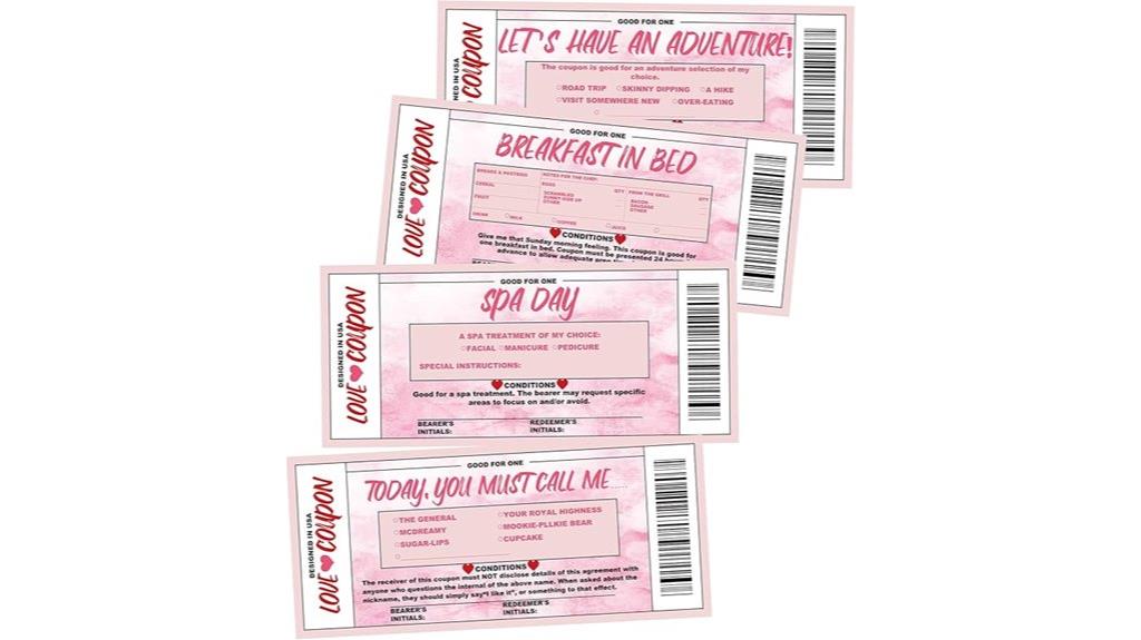 romantic gift card sets
