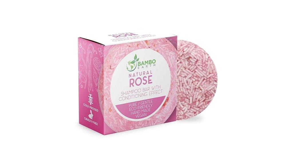 rose scented solid hair care