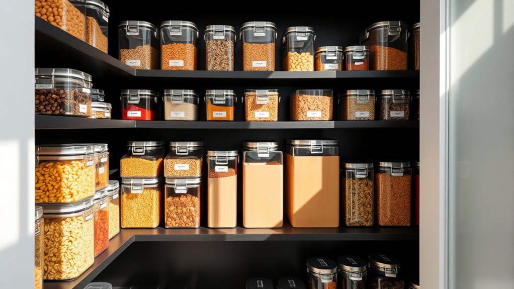 selection criteria for pantry containers