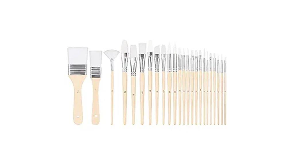 set of 24 assorted brushes