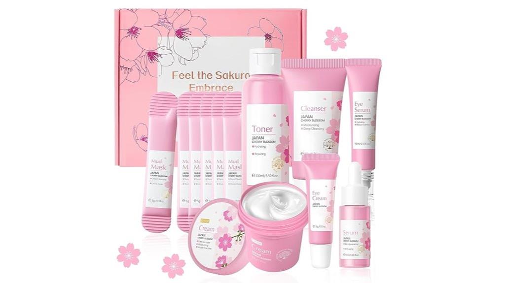 seven piece skincare set