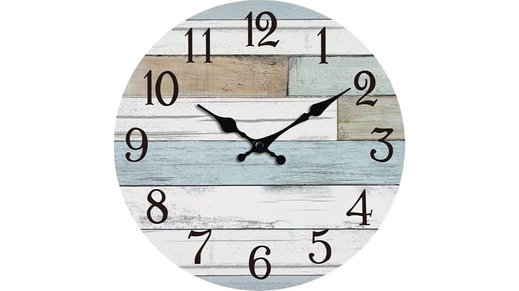 silent coastal battery clock