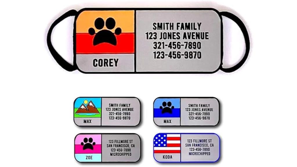 silent slide on collar tag