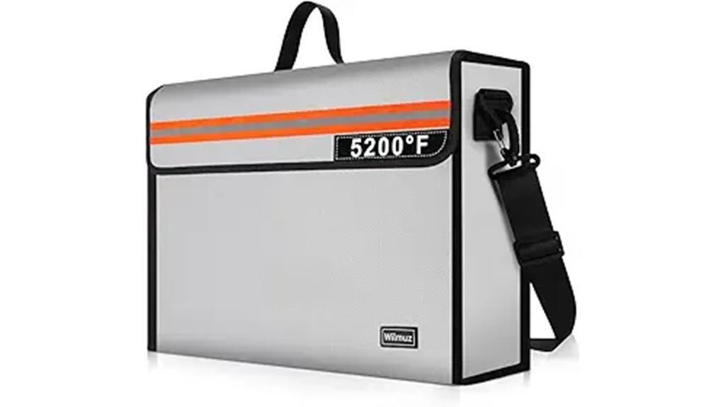 silver fireproof document box