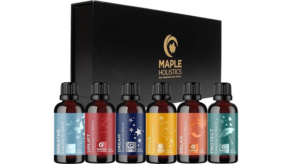 six essential oil blends