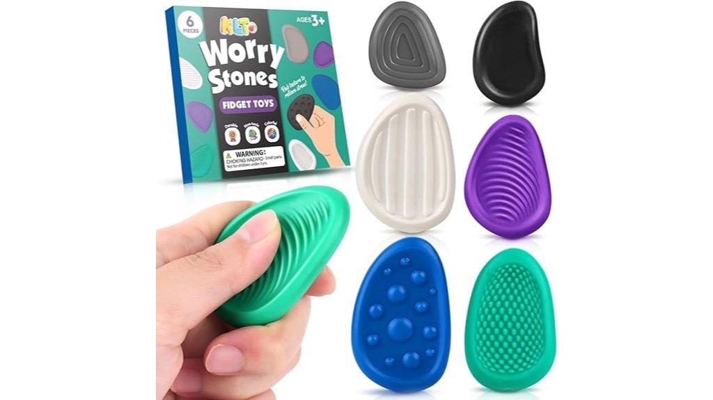 six pack sensory stones