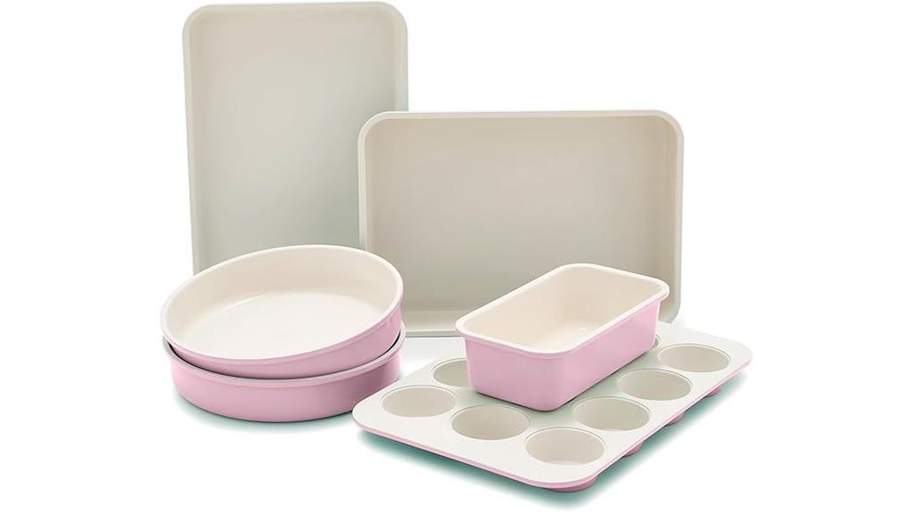 six piece nonstick bakeware set