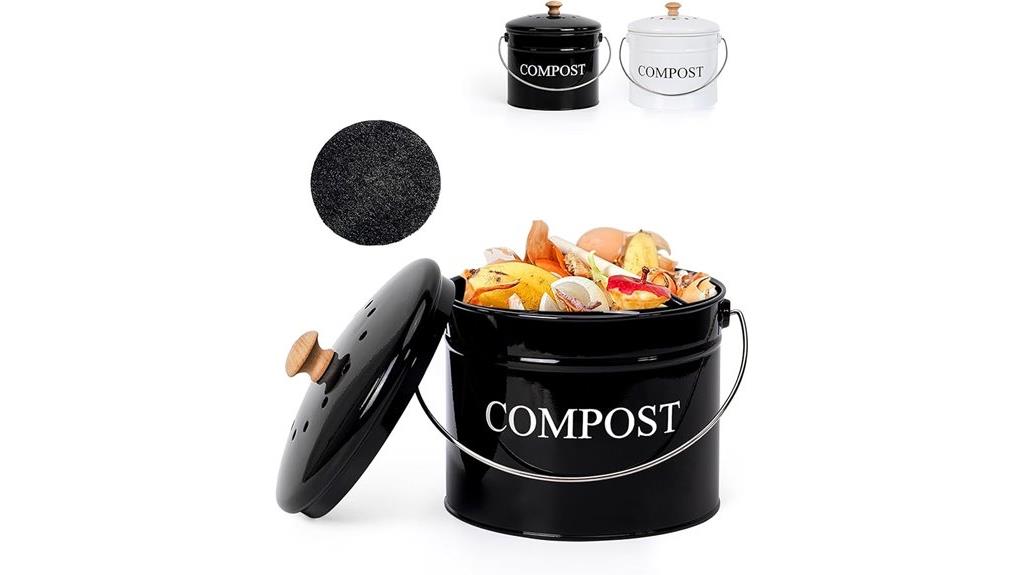 small countertop compost container
