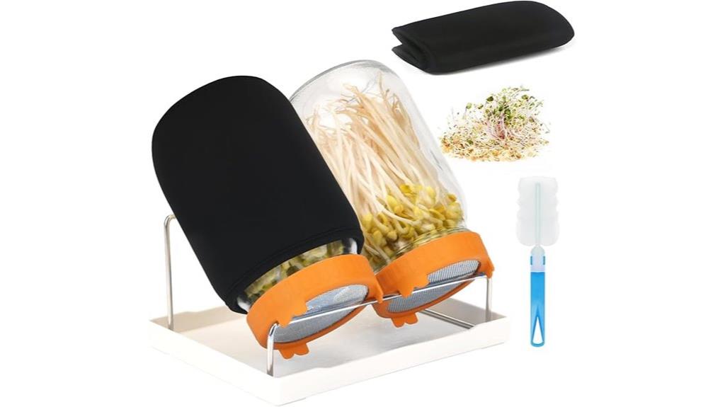 sprouting kit with jars