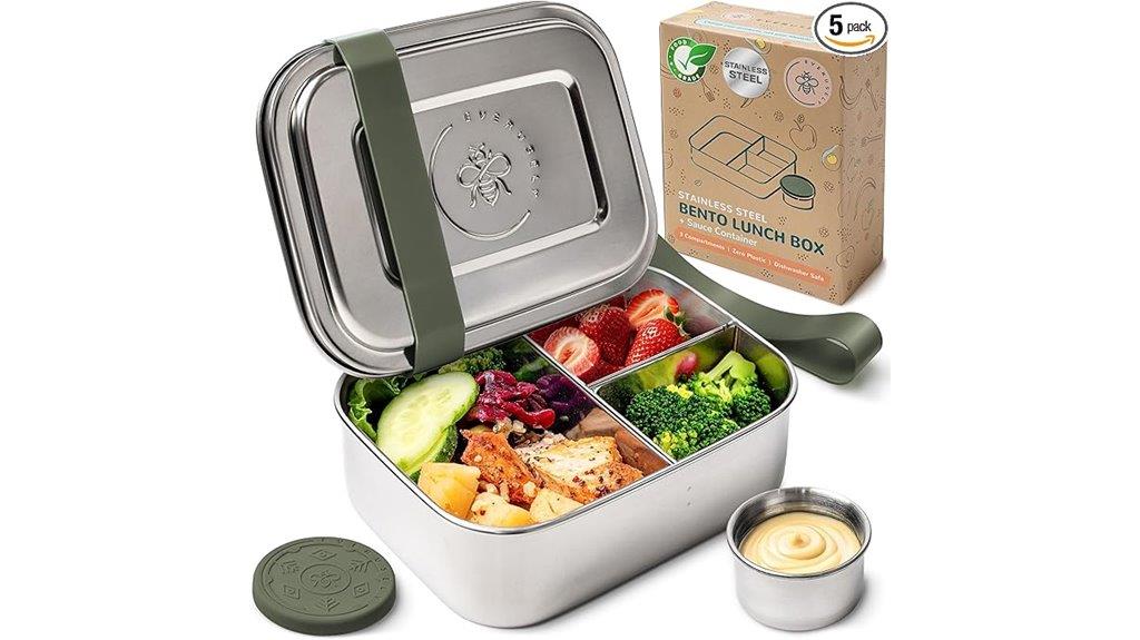 stainless steel 3 compartment