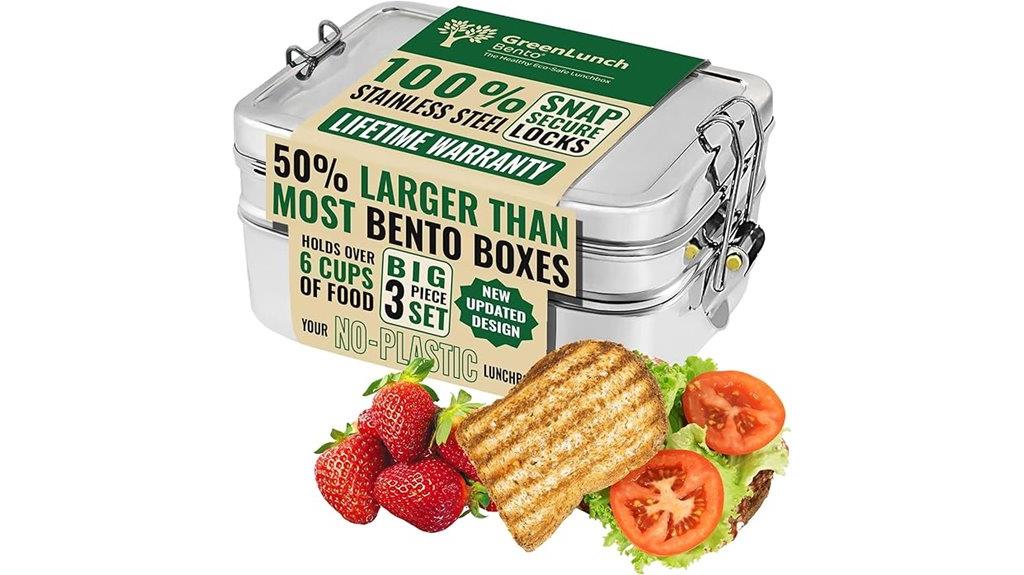 stainless steel stackable bento