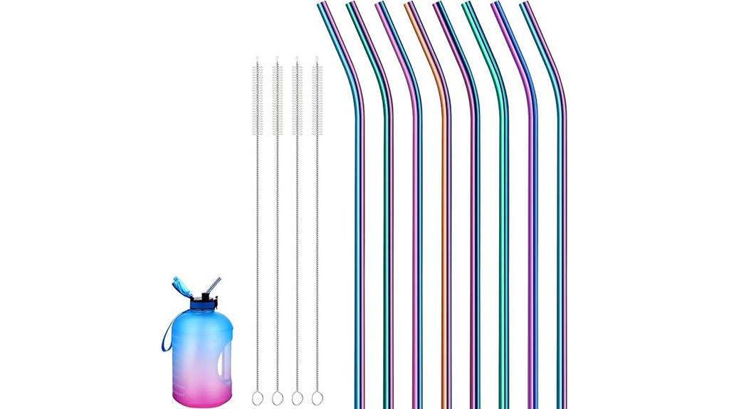 stainless steel tumbler straws