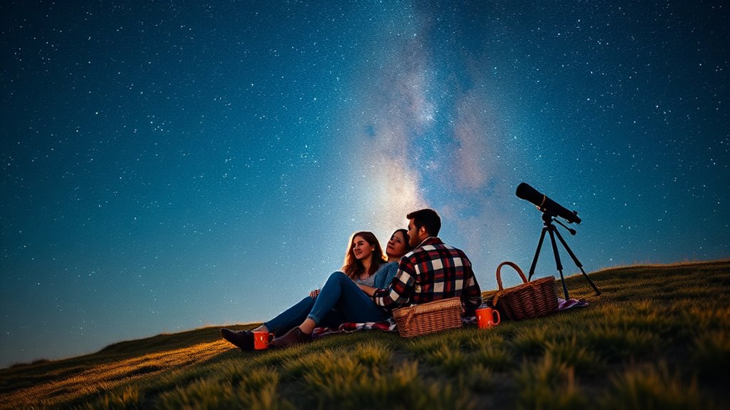 stargazing connection serenity wonder