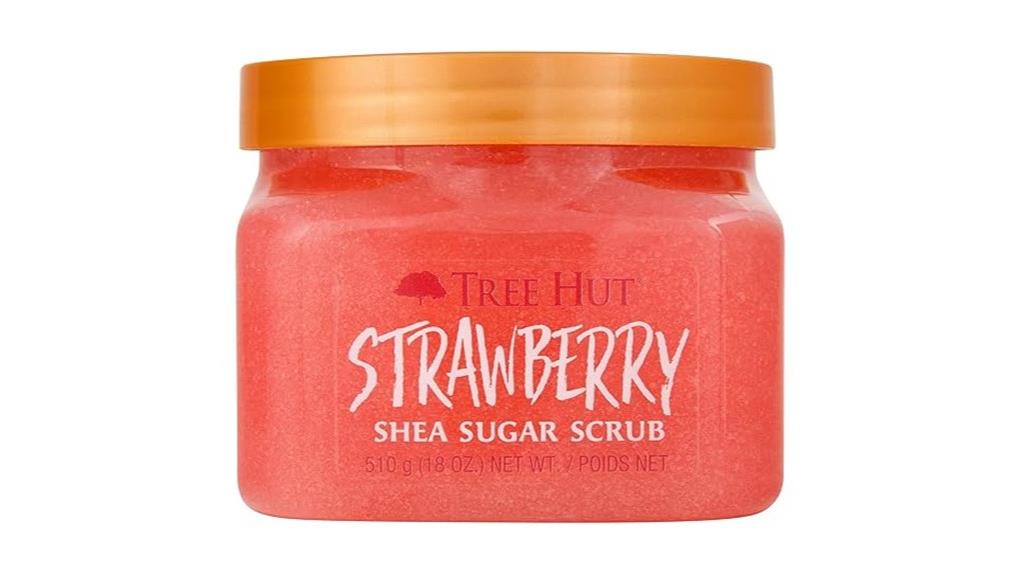 strawberry shea sugar scrub
