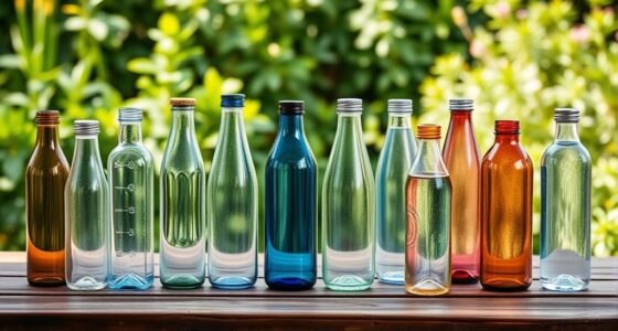 stylish eco friendly glass bottles