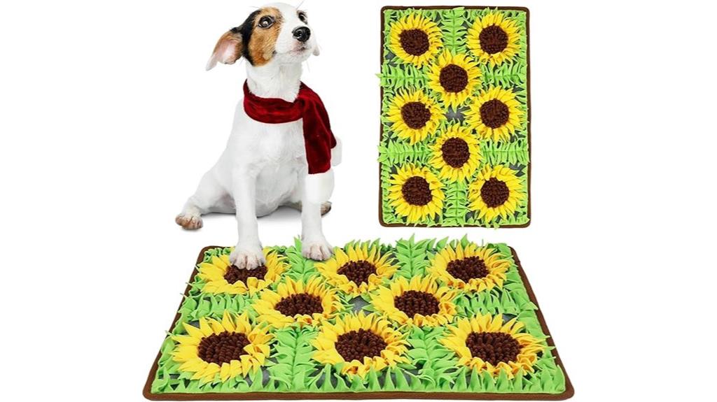 sunflower scented dog snuffle mat