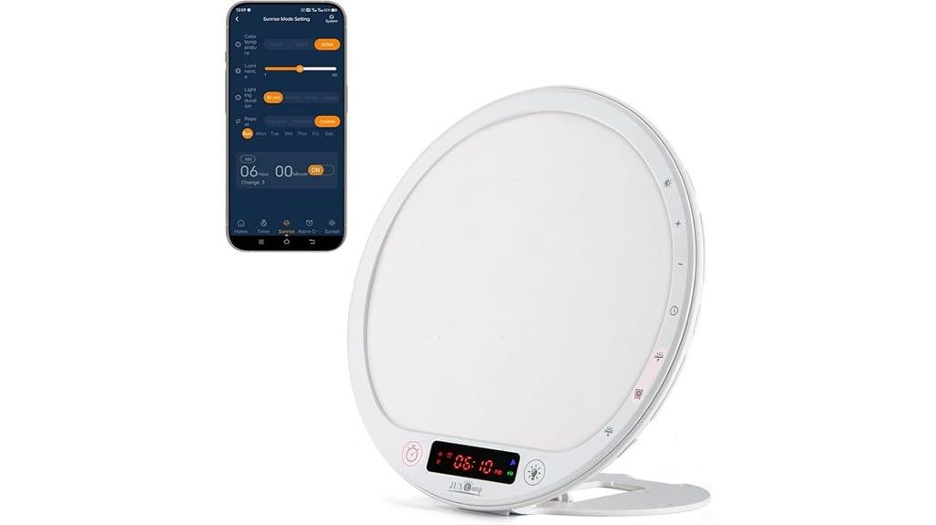 sunrise alarm light therapy