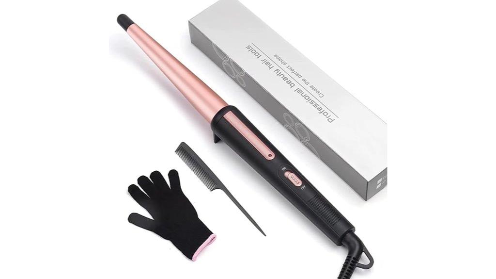 tapered ceramic curling wand