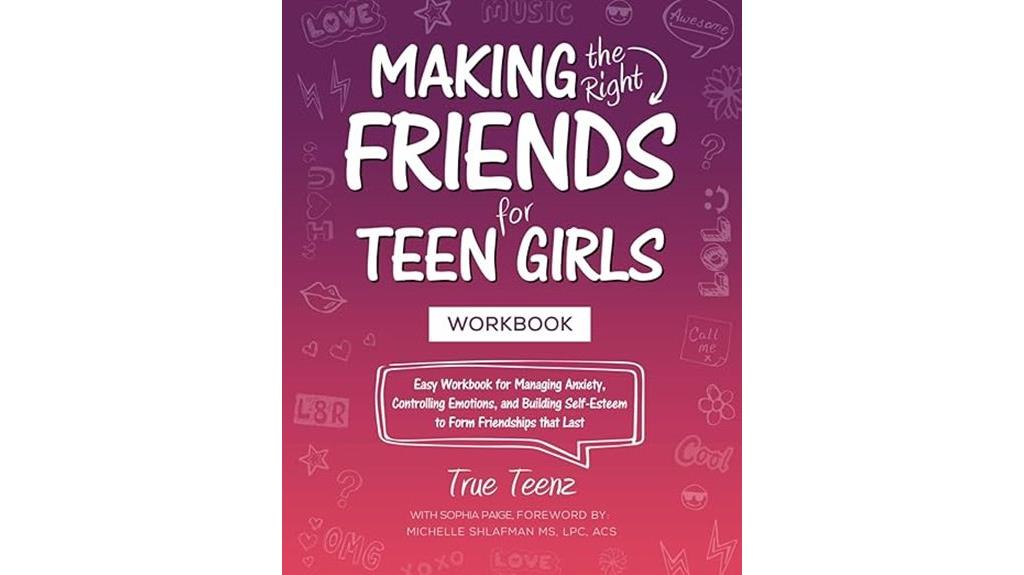 teen girls friendship workbook