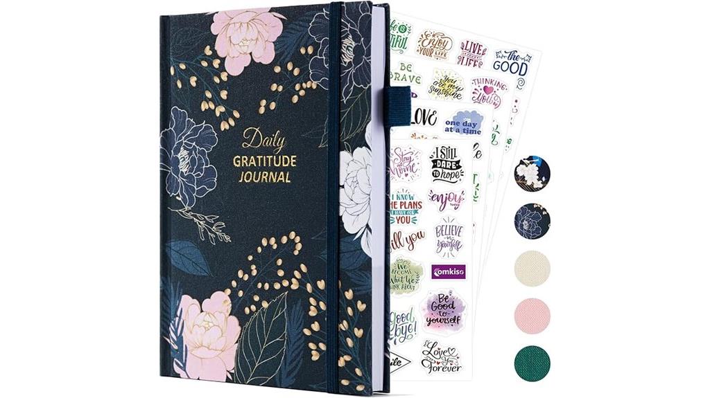 thankful thoughts with decorative stickers