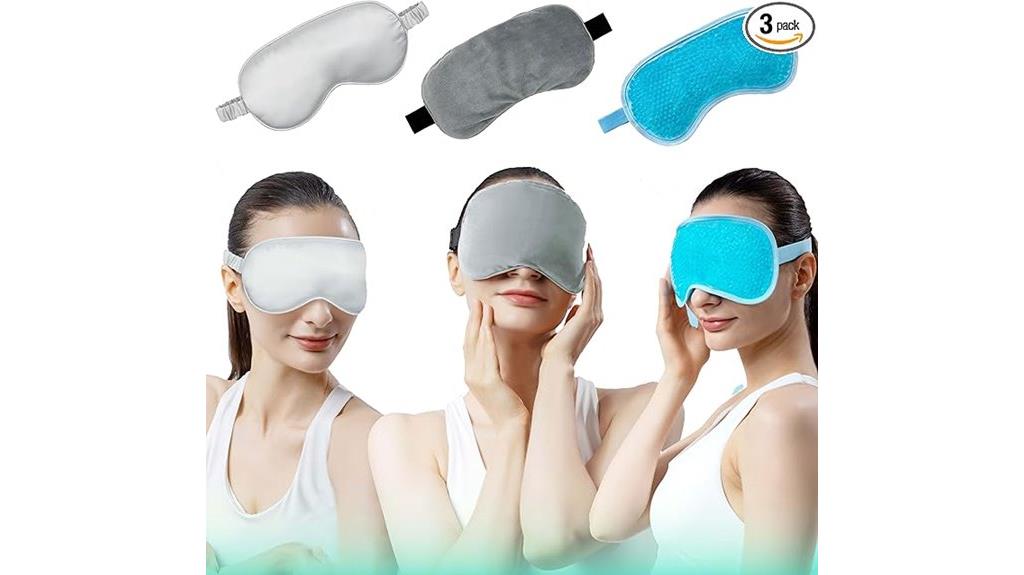 three eye mask compresses