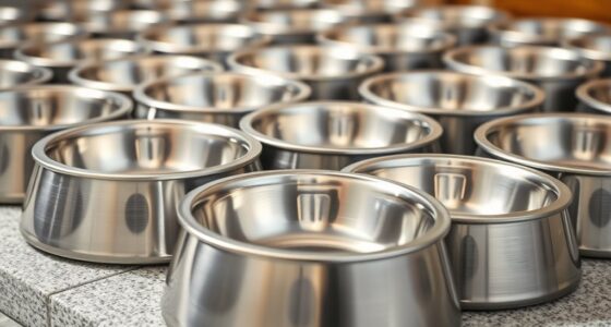 top stainless steel pet bowls