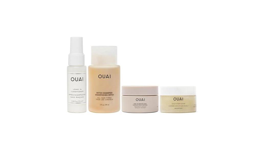 travel sized hair and body products