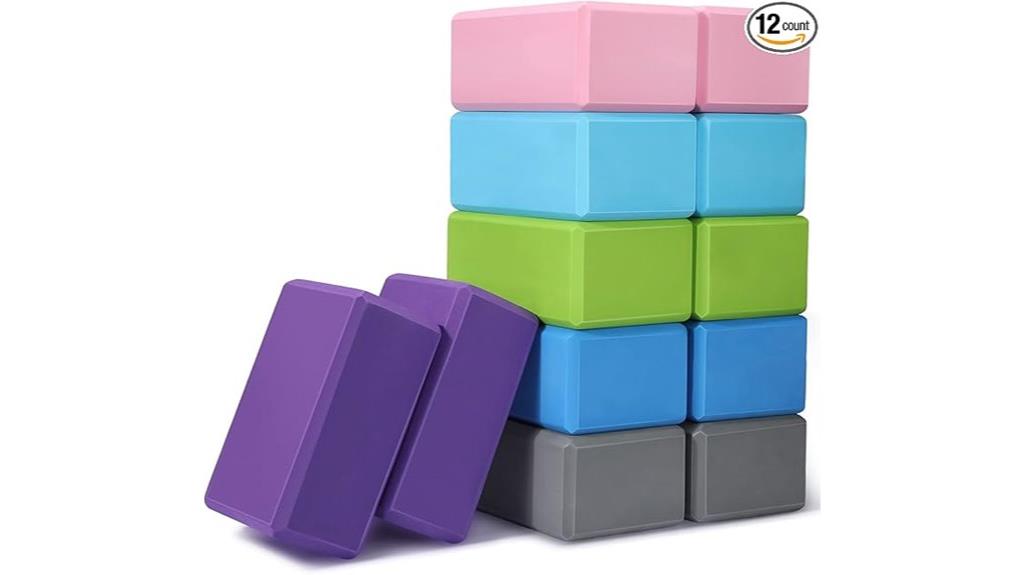 twelve pack yoga block set