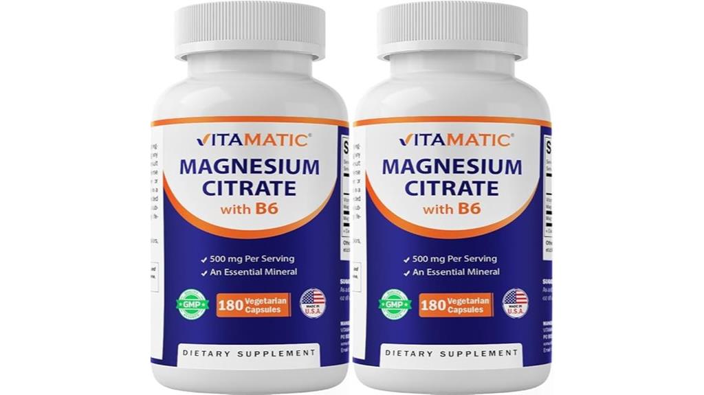two capsules magnesium citrate