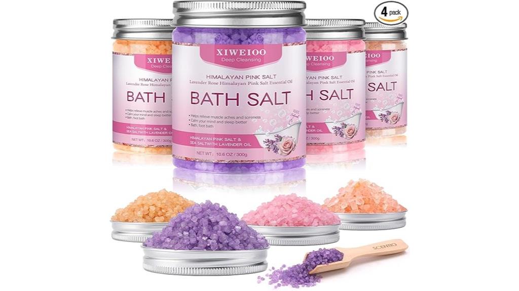 variety bath salt set