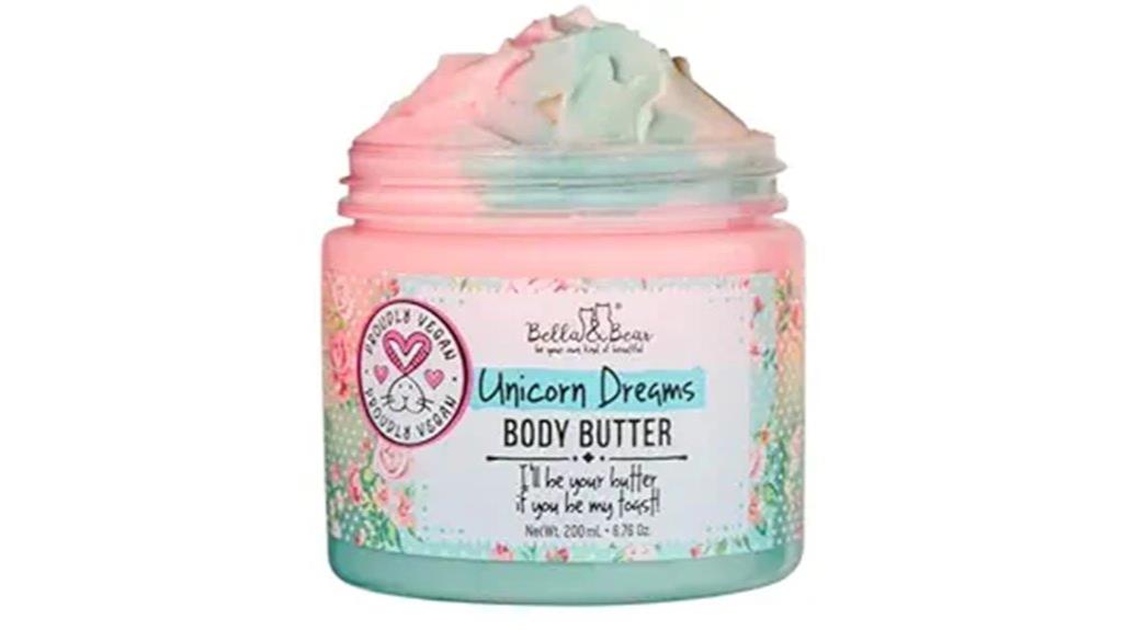vegan unicorn body moisturizer