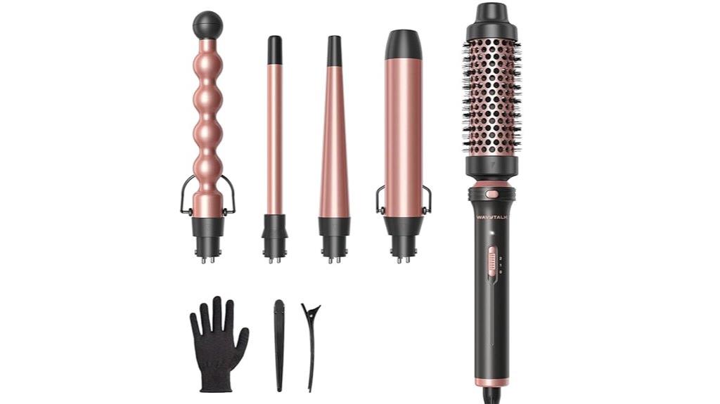 versatile 5 in 1 curling wand